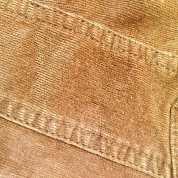 Aeropostale Womens Chocolate Brown Fine Corduroy Jacket Size M Trucker Fall Jack - Picture 8 of 11